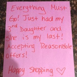 Everything must Go 💗💗💗